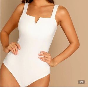 v neck bodysuit